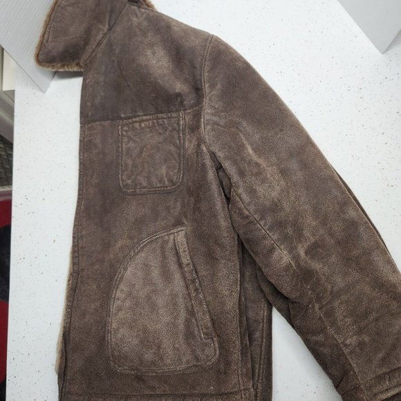 F.R. Tripler Genuine Leather Coat with Lining - Picture 4 of 6